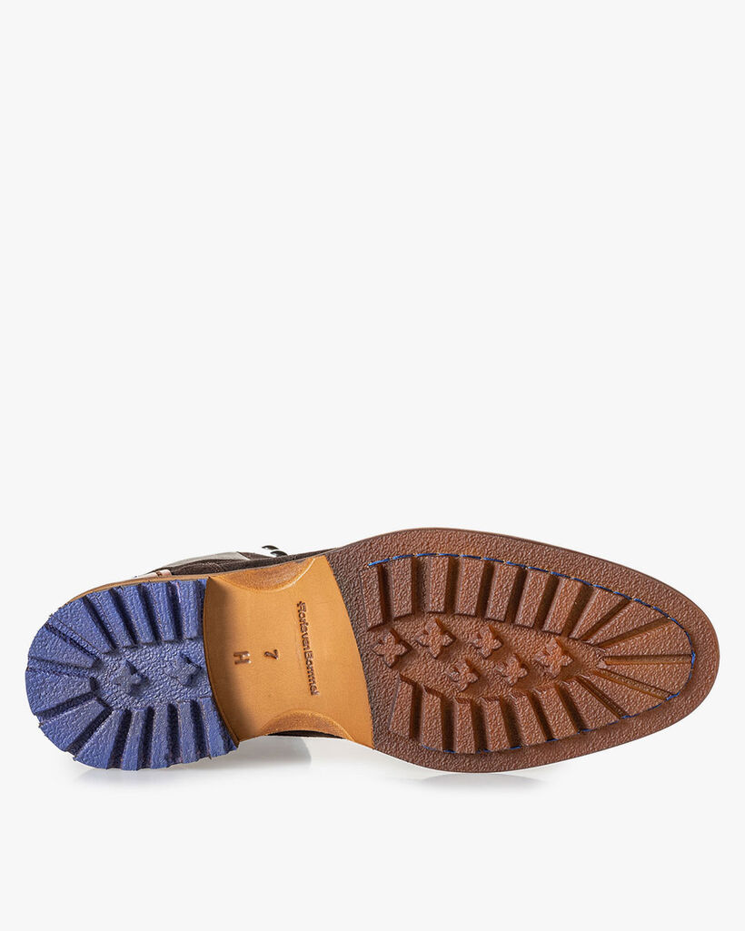 Crepi boot brown suede leather