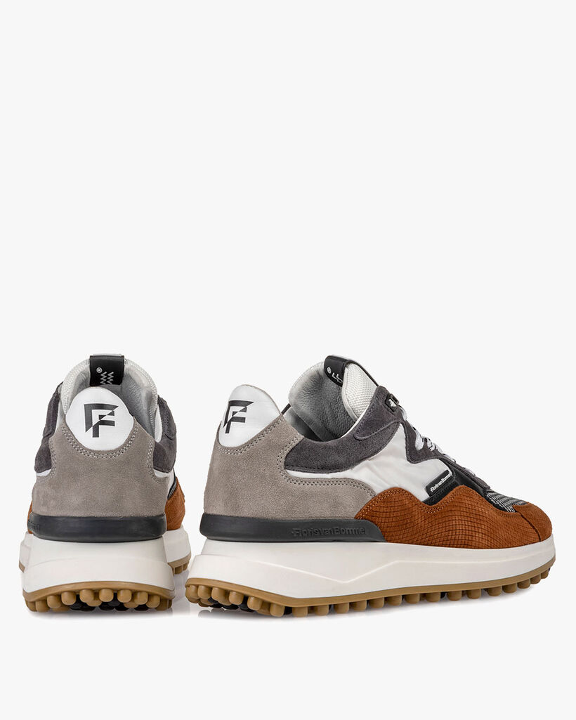 Noppi Sneaker Wildleder cognac