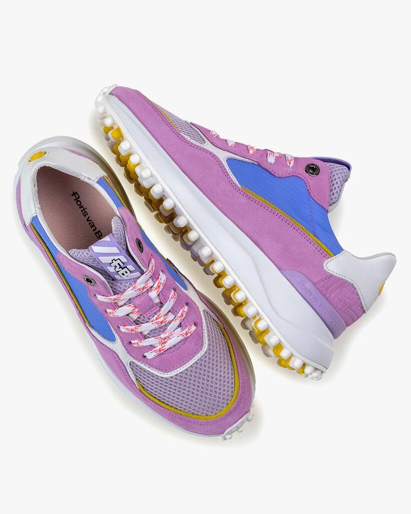 Noppi suede leather pink