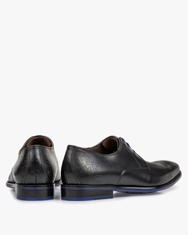 Schn&uuml;rschuh Kalbsleder schwarz