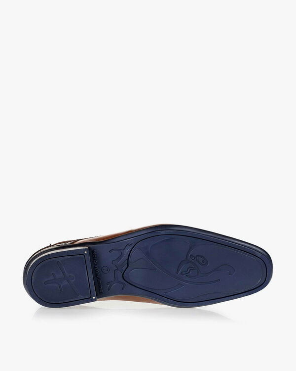 Schn&uuml;rstiefel Kalbsleder cognac