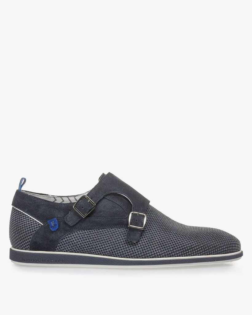 Wildleder Monkstrap mit Print
