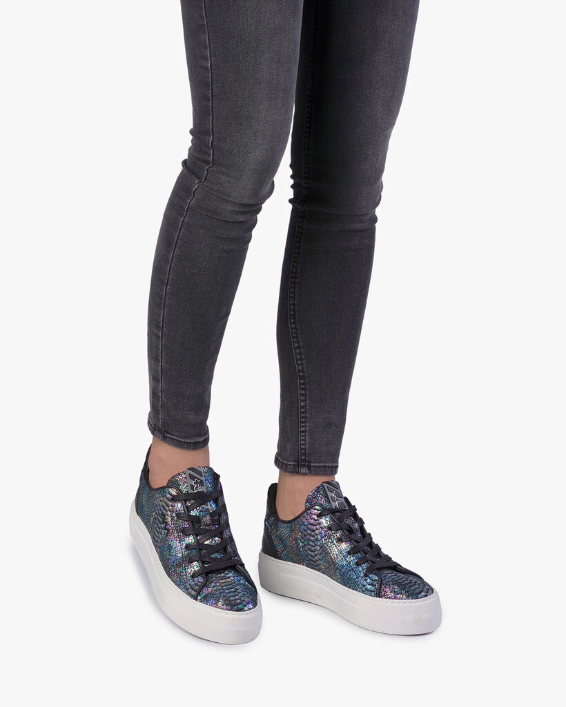Sneaker snake print multi-colour