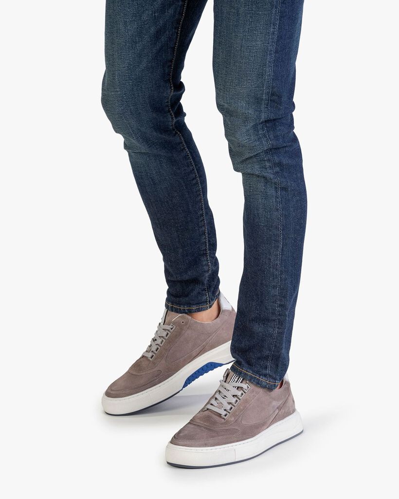 Sneaker Wildleder grau