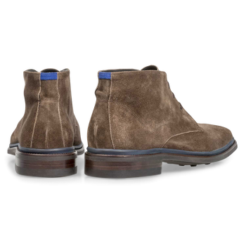 Schn&uuml;rstiefel Wildleder taupe