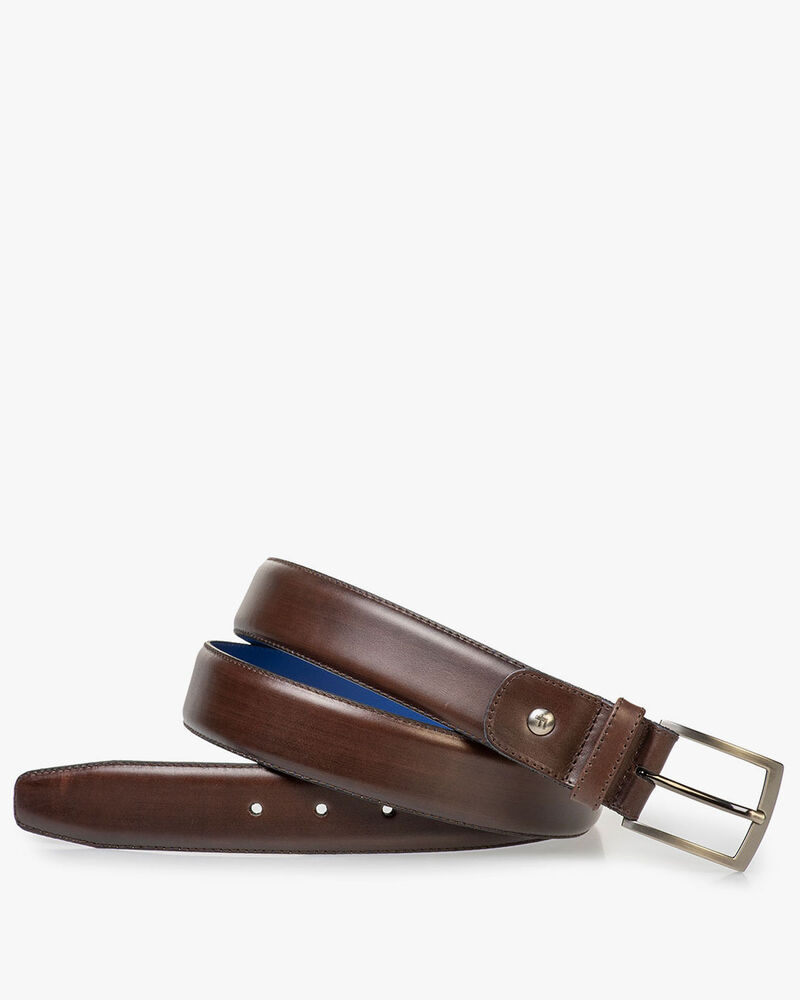 G&uuml;rtel Kalbsleder dunkelbraun