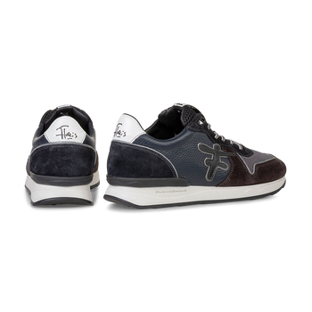 Sneaker Wildleder blau/gr&uuml;n