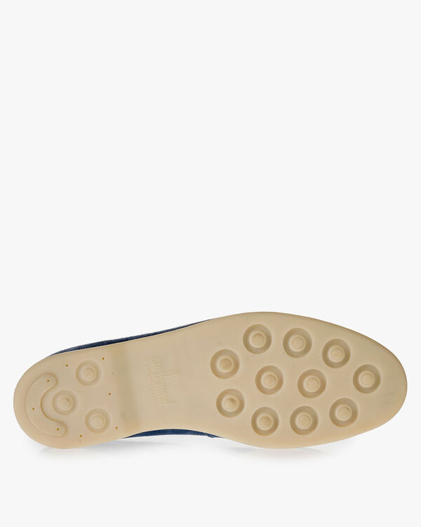 Blauer Wildleder-Loafer