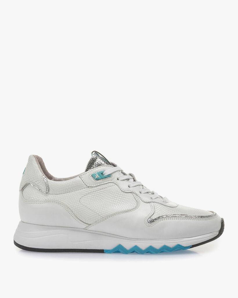 White calf leather sneaker