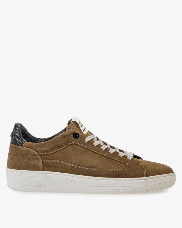 Wildleder-Sneaker beige
