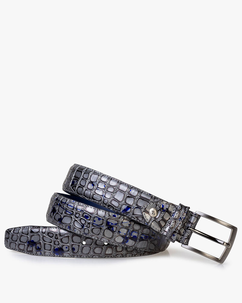 G&uuml;rtel metallic grau