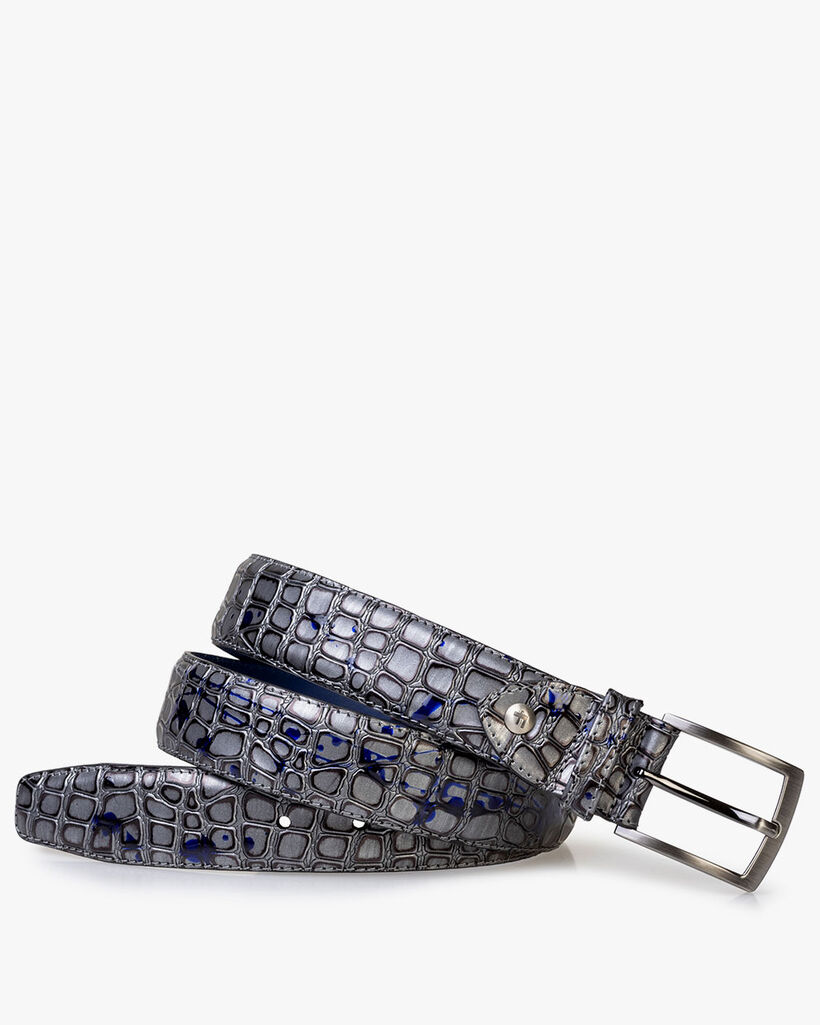 G&uuml;rtel metallic grau