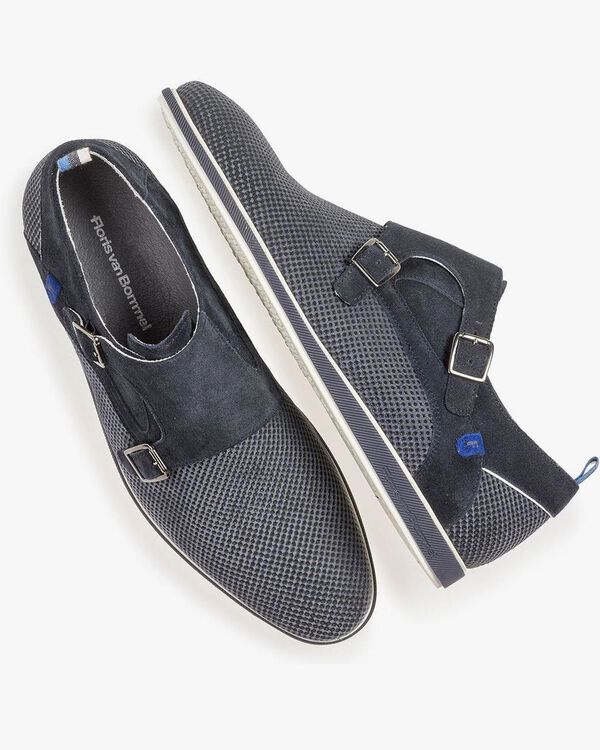Wildleder Monkstrap mit Print