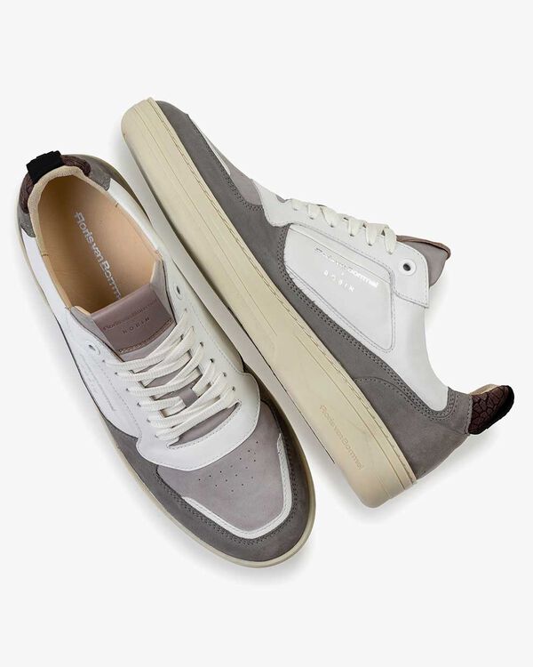 Tennis Sneaker Kalbsleder wei&szlig;