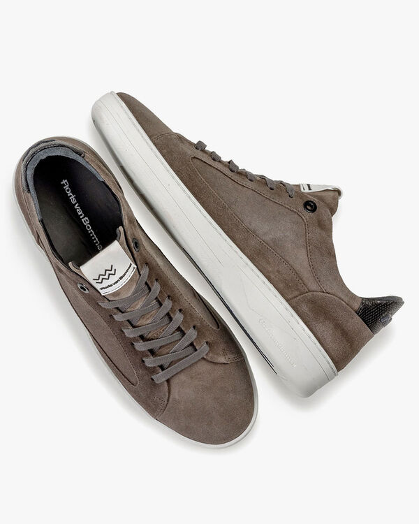 Wildleder-Sneaker grau