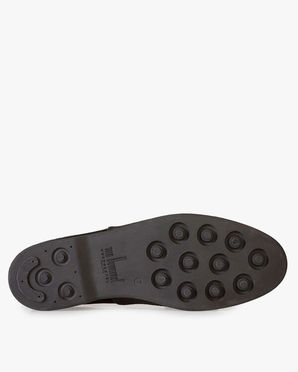 Halbhoher Wildleder Schn&uuml;rstiefel