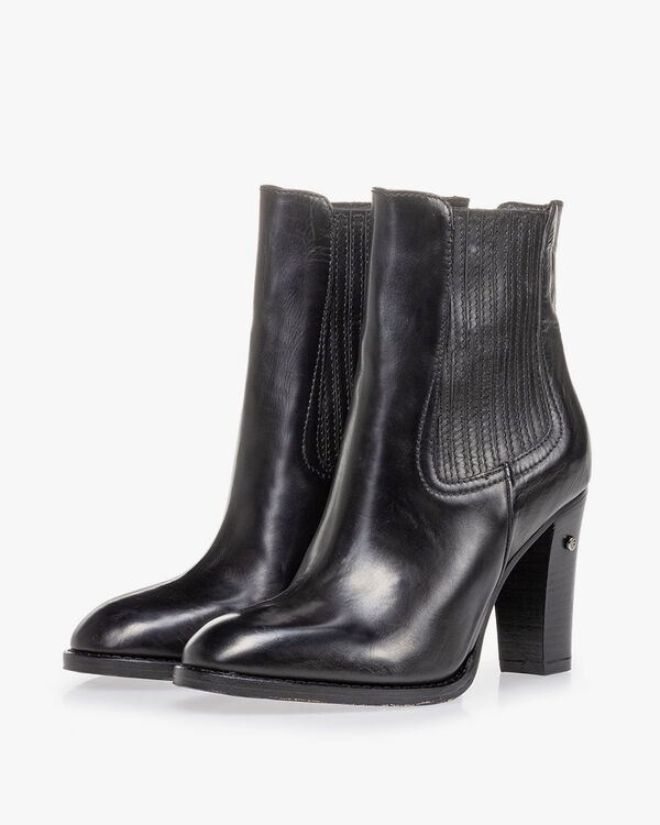 Stiefelette Kalbsleder schwarz