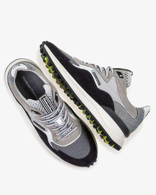 Noppi sneaker suede leather light grey
