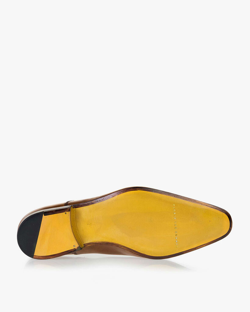 Schn&uuml;rschuh Kalbsleder cognac