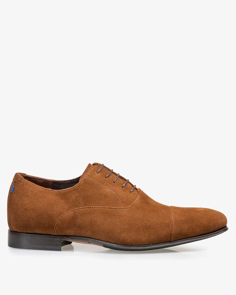 Lace boot suede brown