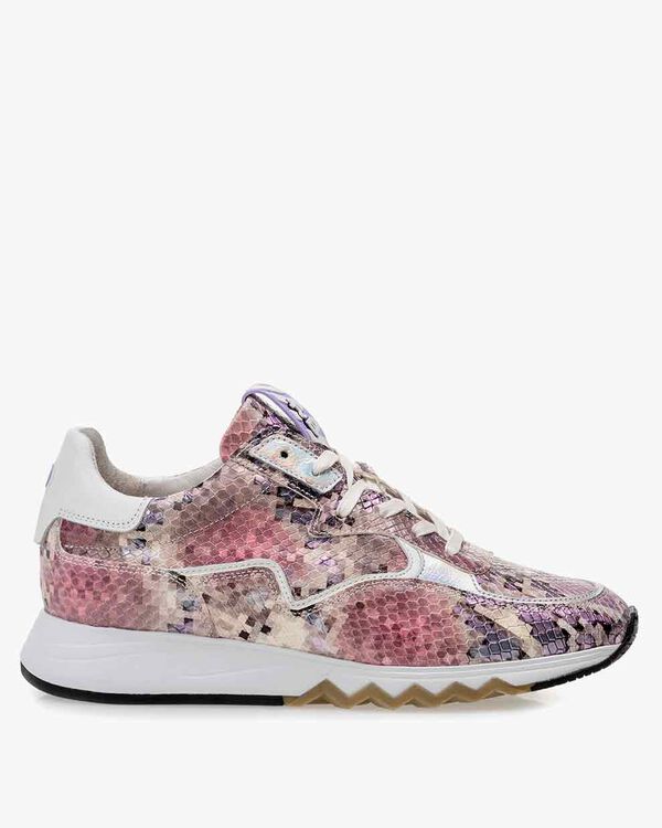 Nineti printed leather pink