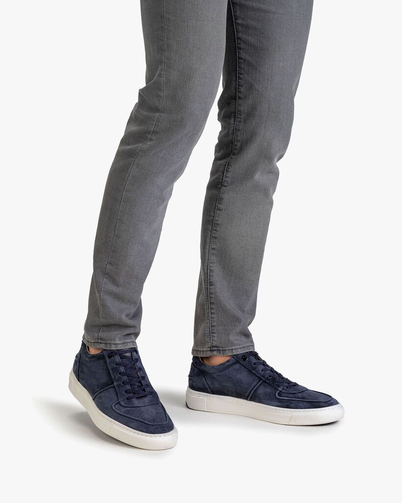 Sneaker Wildleder blau