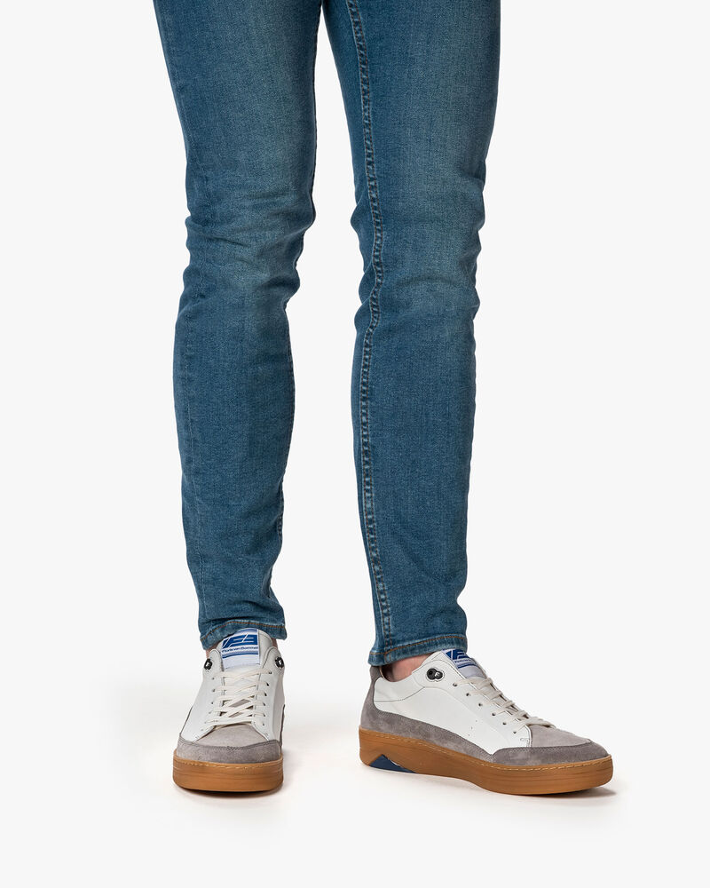 Sneaker Wildleder grau