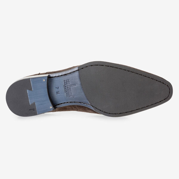 Dunkelbrauner Wildleder-Brogue