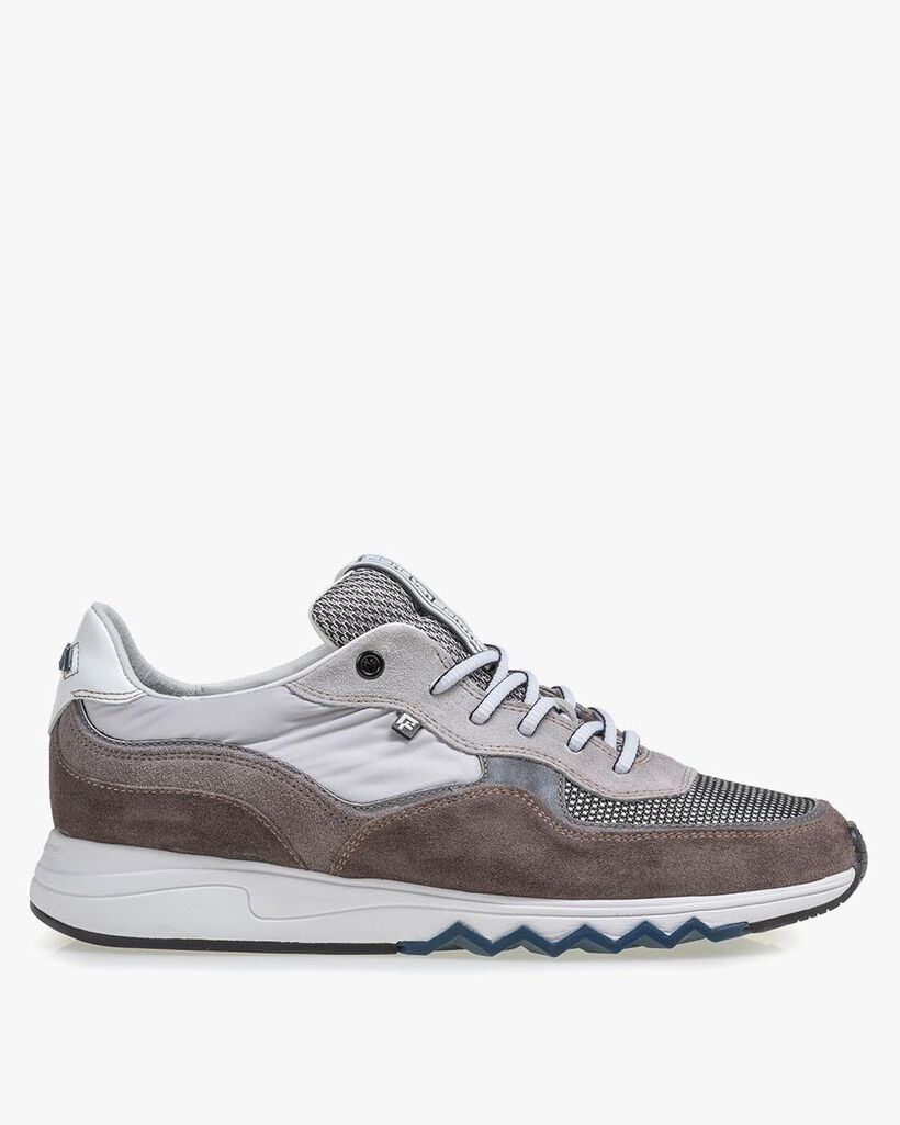 Nineti suede leather light grey