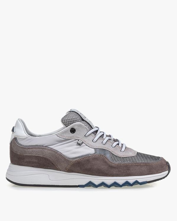 Nineti suede leather light grey