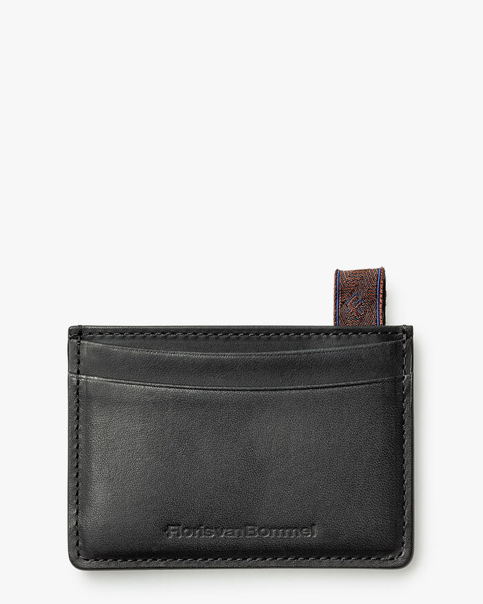 Bankkarten-Etui Leder schwarz
