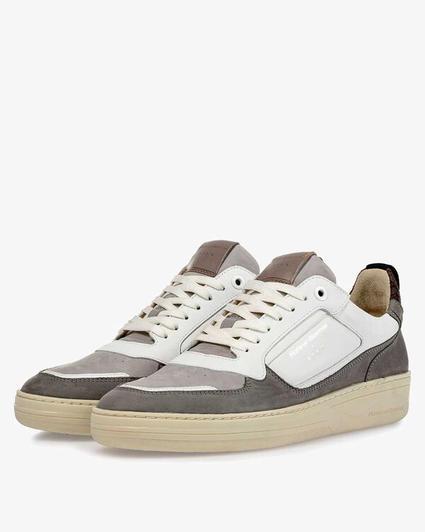 Tennis Sneaker Kalbsleder wei&szlig;