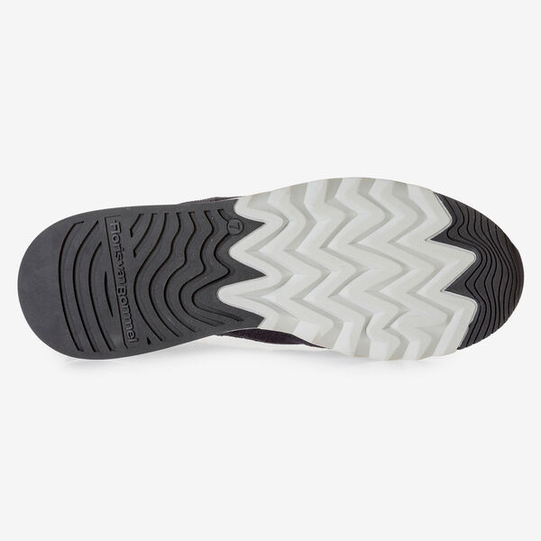 Grau-schwarzer Wildleder-Sneaker
