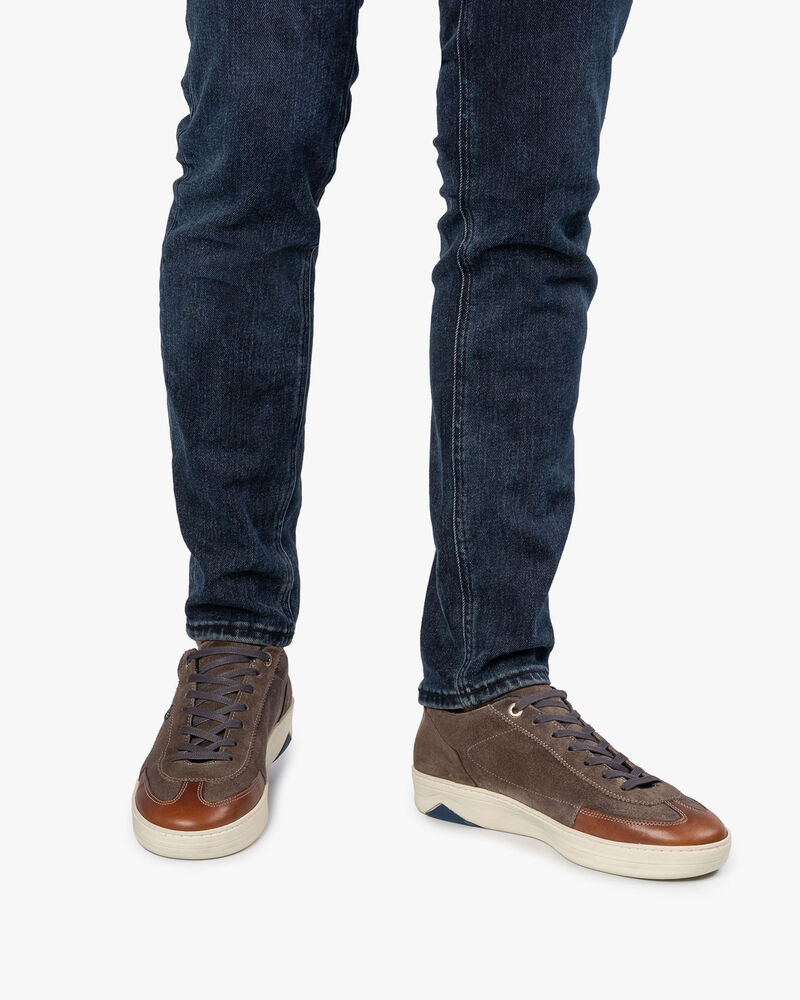 Sneaker Wildleder dunkel taupefarben