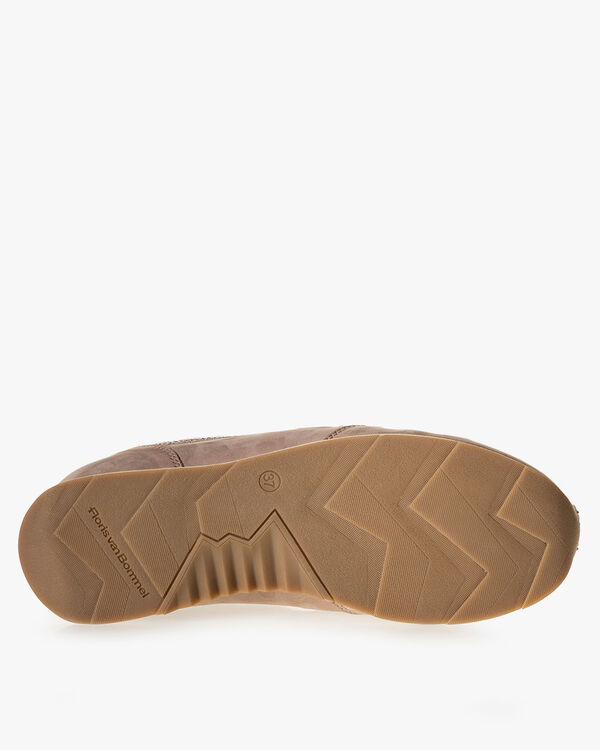 Sneaker Nubukleder beige