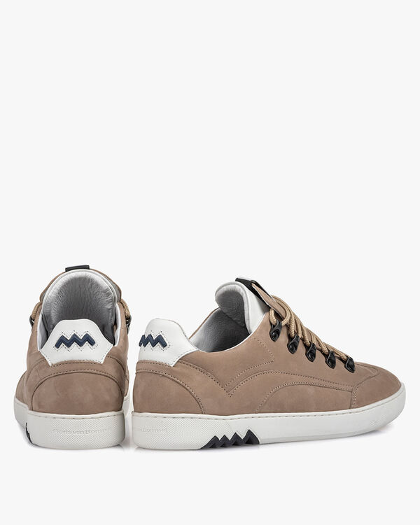 Hiking-Sneaker Nubukleder beige