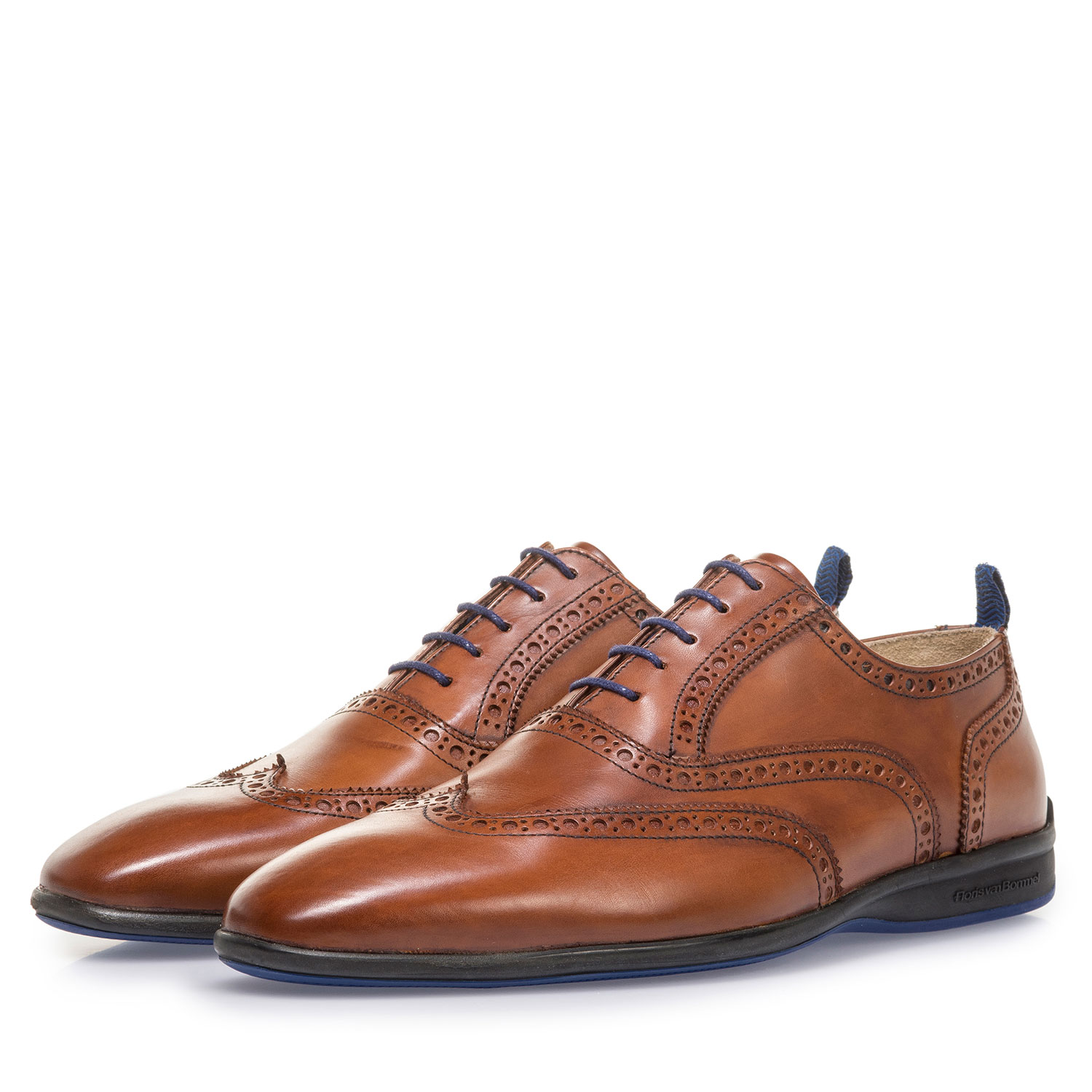 16360/07 - Dunkler cognacfarbener Kalbsleder-Schnürschuh 16360/07 - Dunkler cognacfarbener Kalbsleder-Schnürschuh