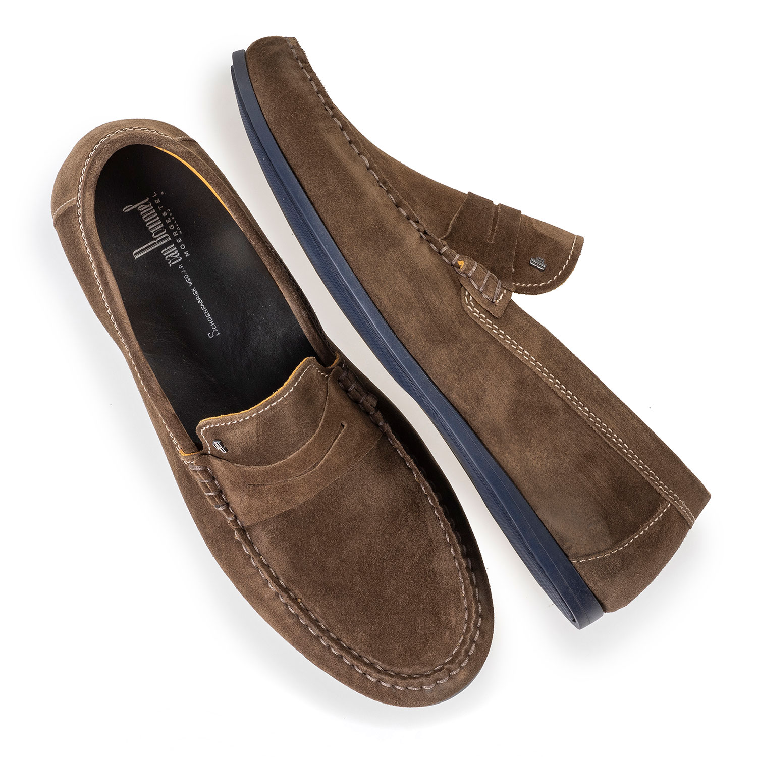 15038/01 - Taupefarbener Wildleder-Loafer 15038/01 - Taupefarbener Wildleder-Loafer