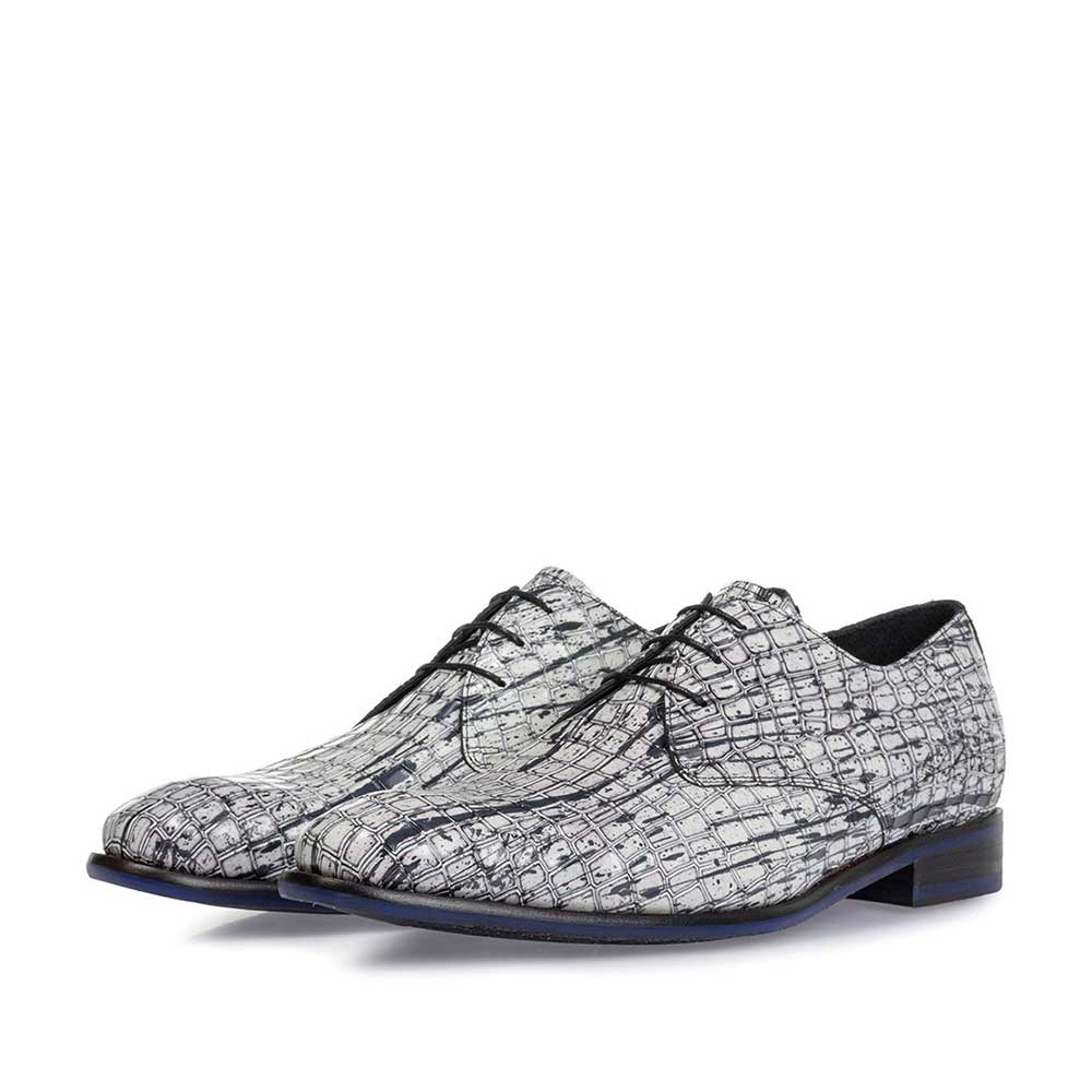 18167/10 - Schnürschuh Lackleder weiß 18167/10 - Schnürschuh Lackleder weiß