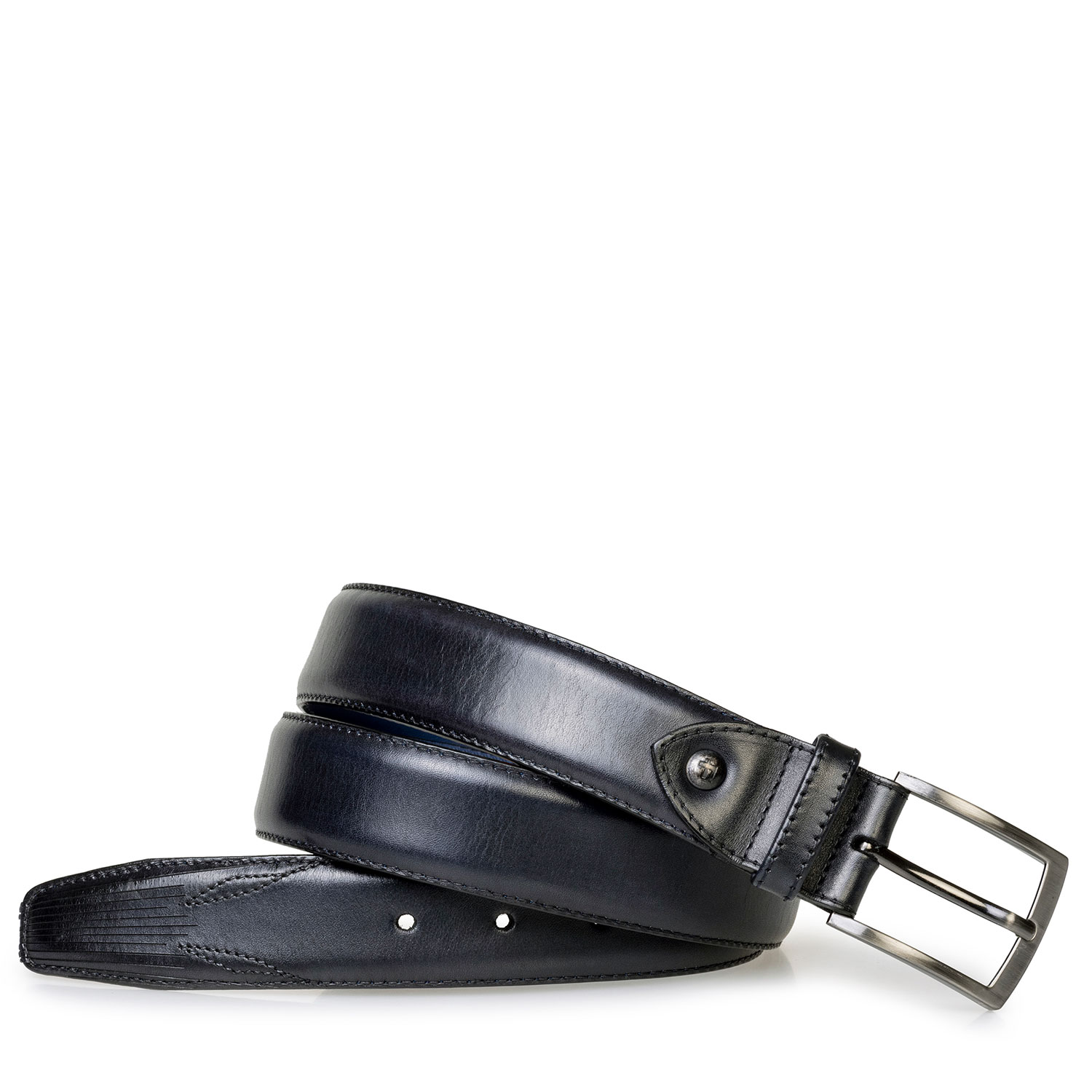 75219/02 - Belt calf leather blue 75219/02 - Belt calf leather blue