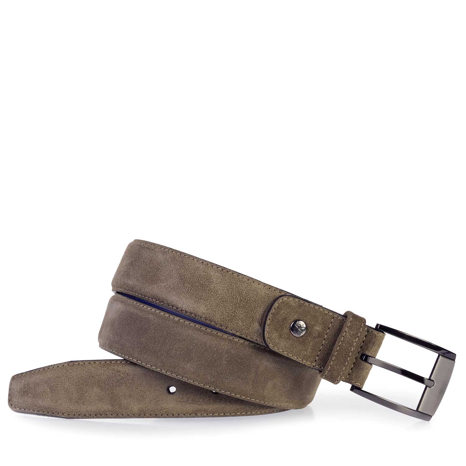 75183/04 - Taupe-coloured suede leather belt 75183/04 - Taupe-coloured suede leather belt