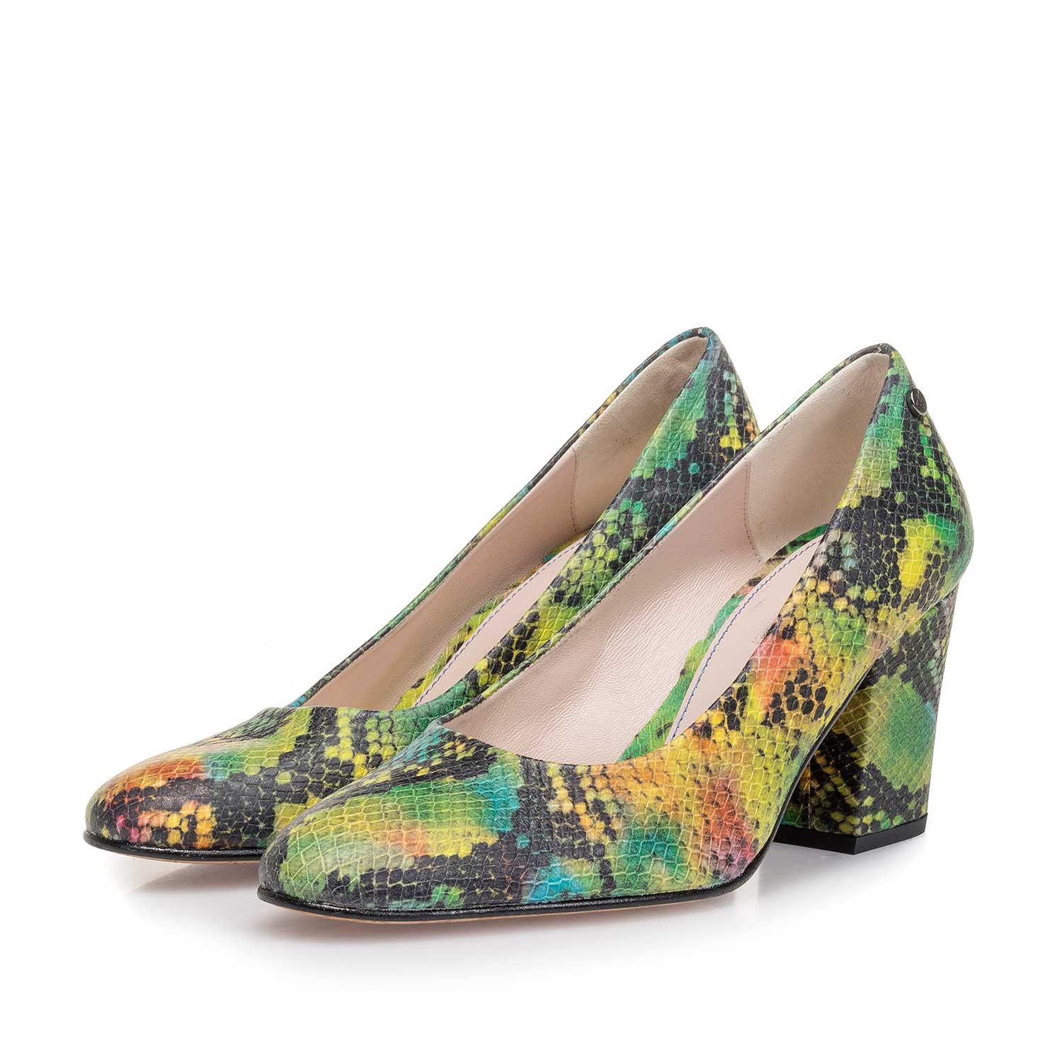 85520/00 - Green snake print leather pumps 85520/00 - Green snake print leather pumps
