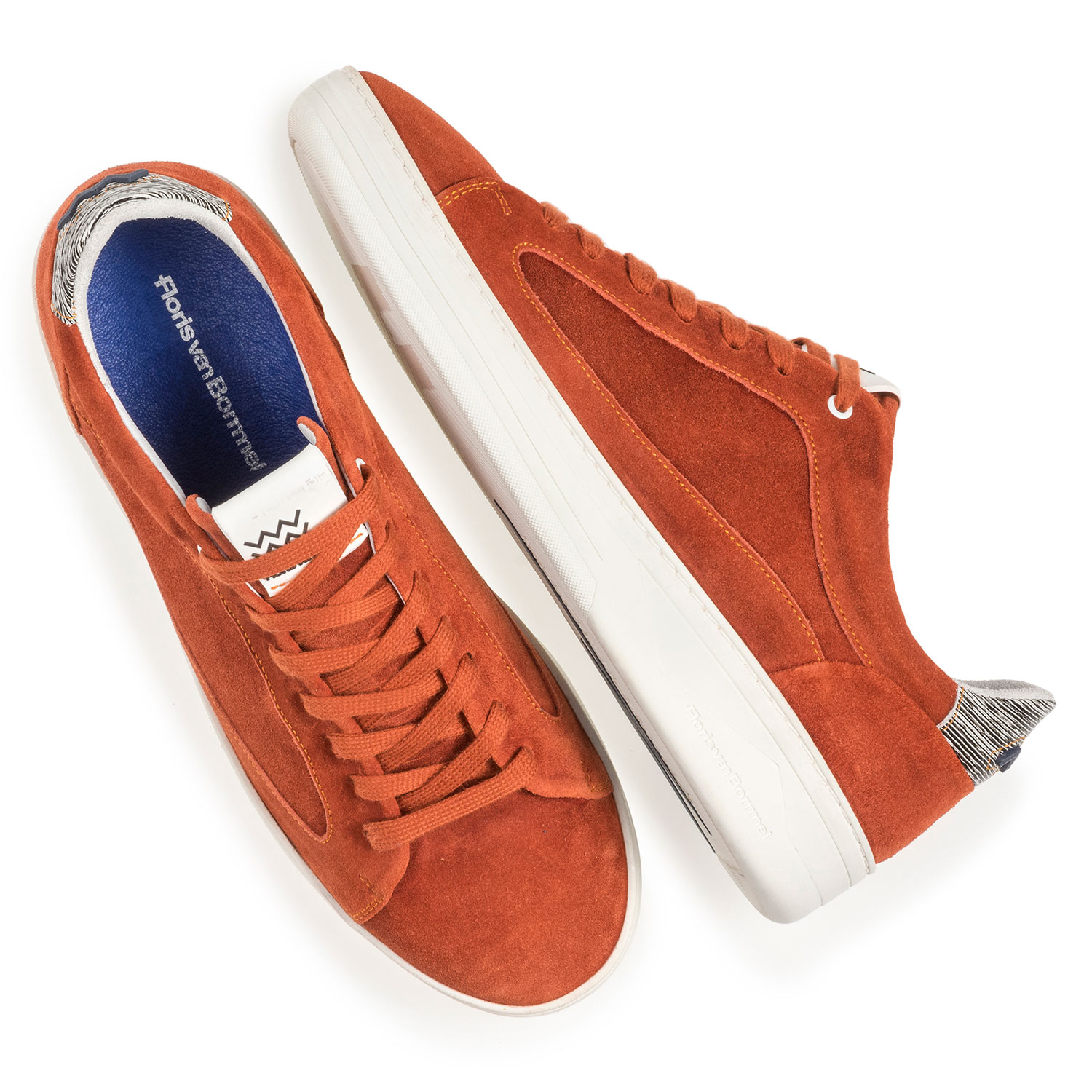 13265/03 - Orange-roter Wildleder-Sneaker 13265/03 - Orange-roter Wildleder-Sneaker