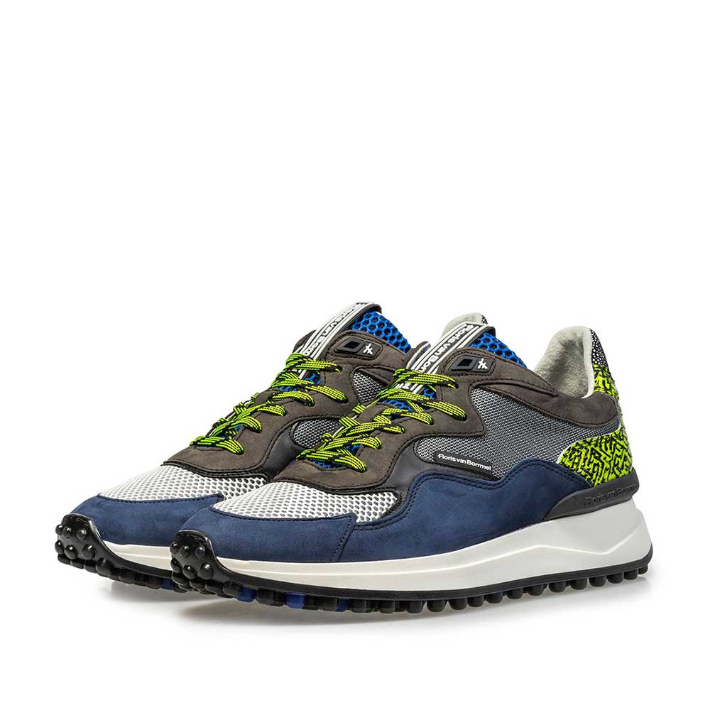 16339/07 - Blauer Nubukleder-Sneaker 16339/07 - Blauer Nubukleder-Sneaker