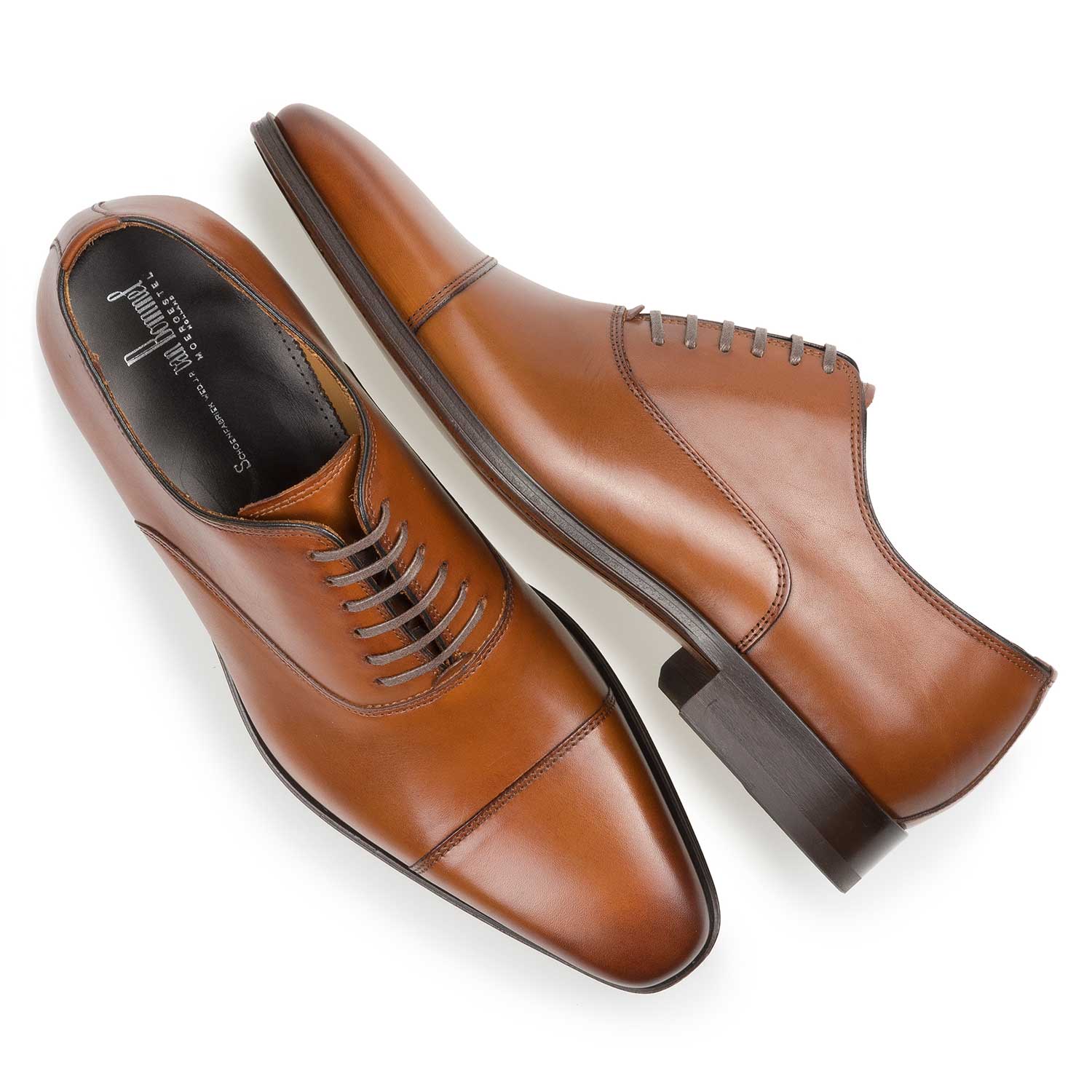 16199/01 - Cognac-coloured calf leather lace shoe 16199/01 - Cognac-coloured calf leather lace shoe
