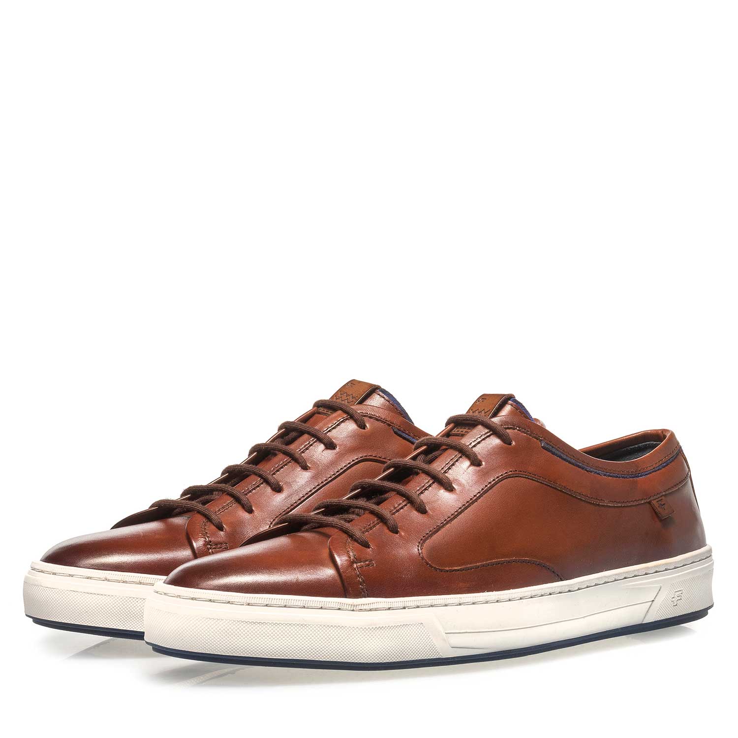 13466/16 - Dark cognac-coloured calf leather lace shoe 13466/16 - Dark cognac-coloured calf leather lace shoe