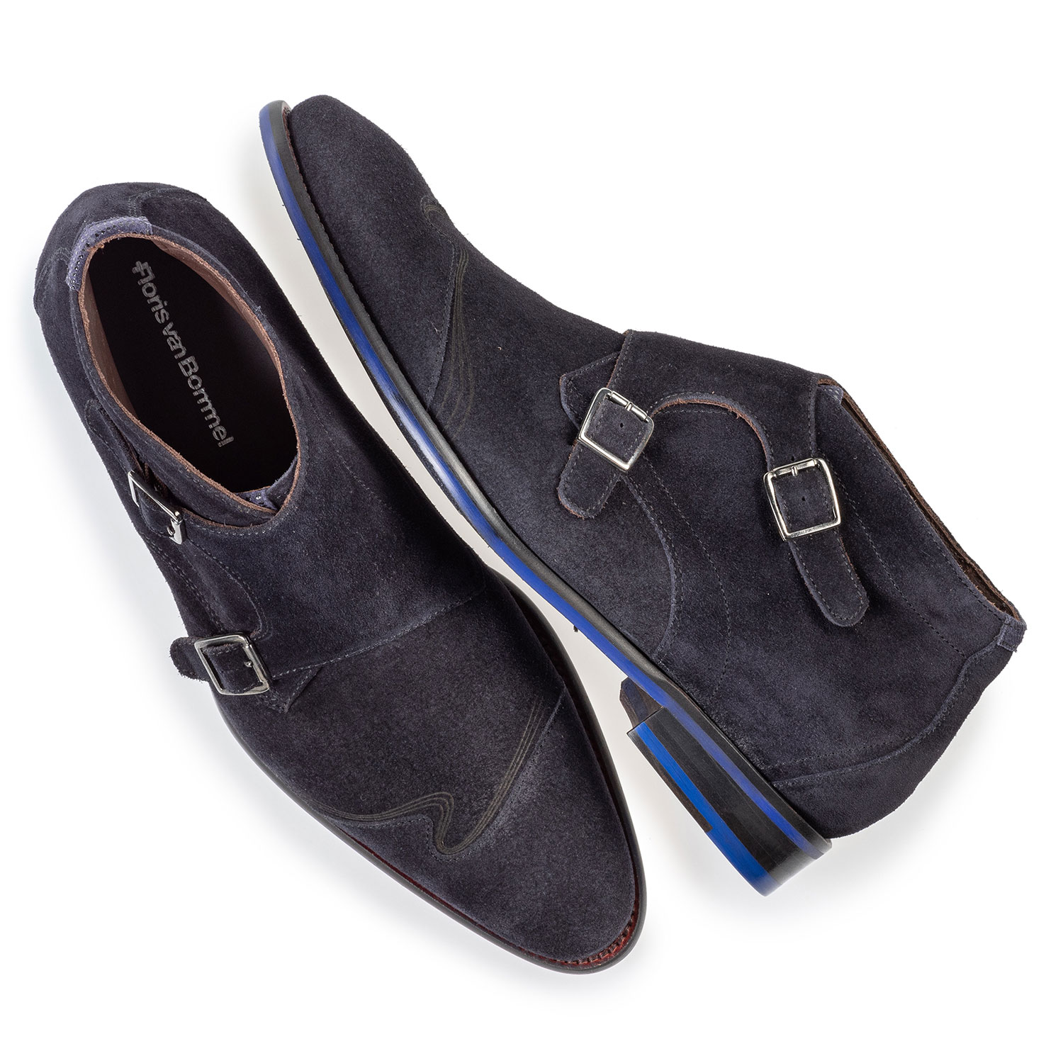 20197/03 - Schnallenschuh blau Wildleder 20197/03 - Schnallenschuh blau Wildleder