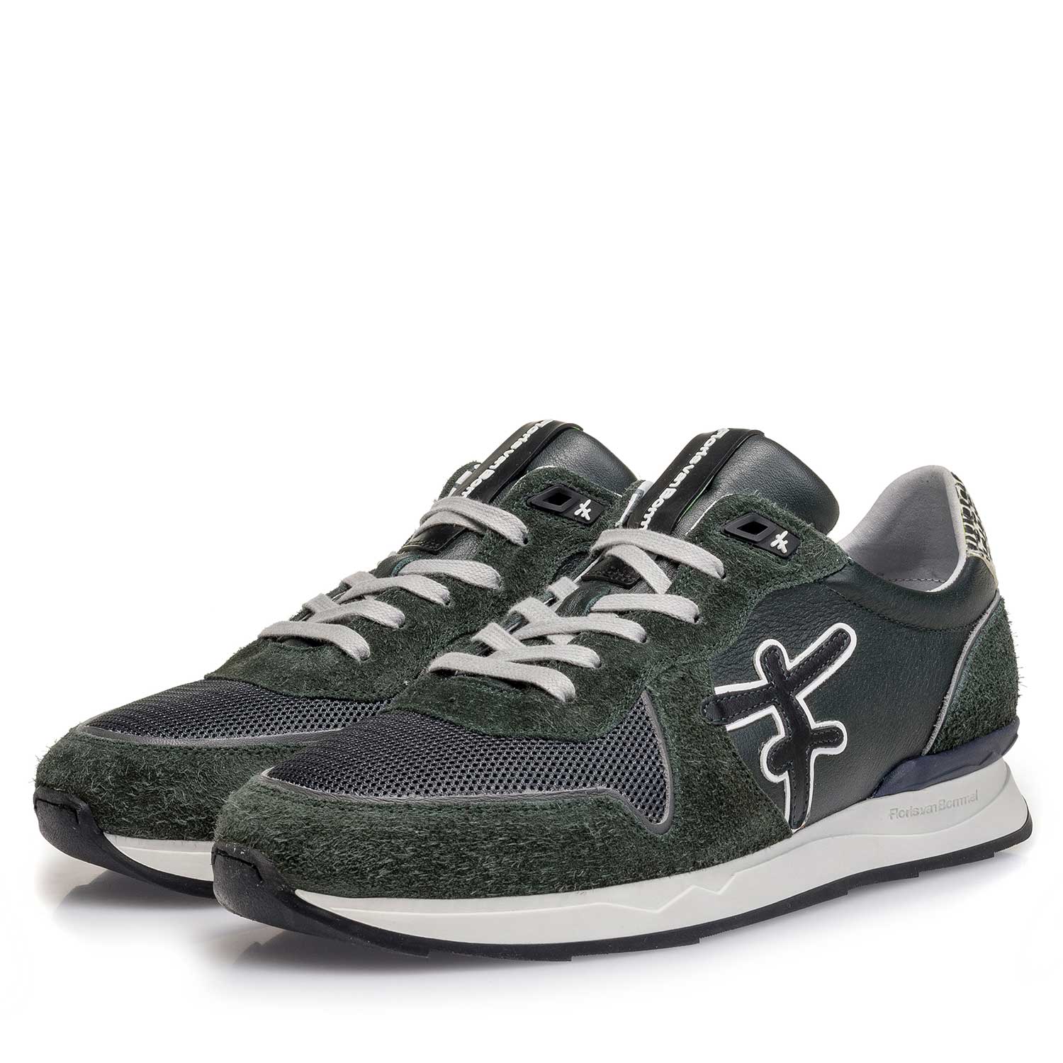 16246/08 - Dark green calf leather sneaker 16246/08 - Dark green calf leather sneaker
