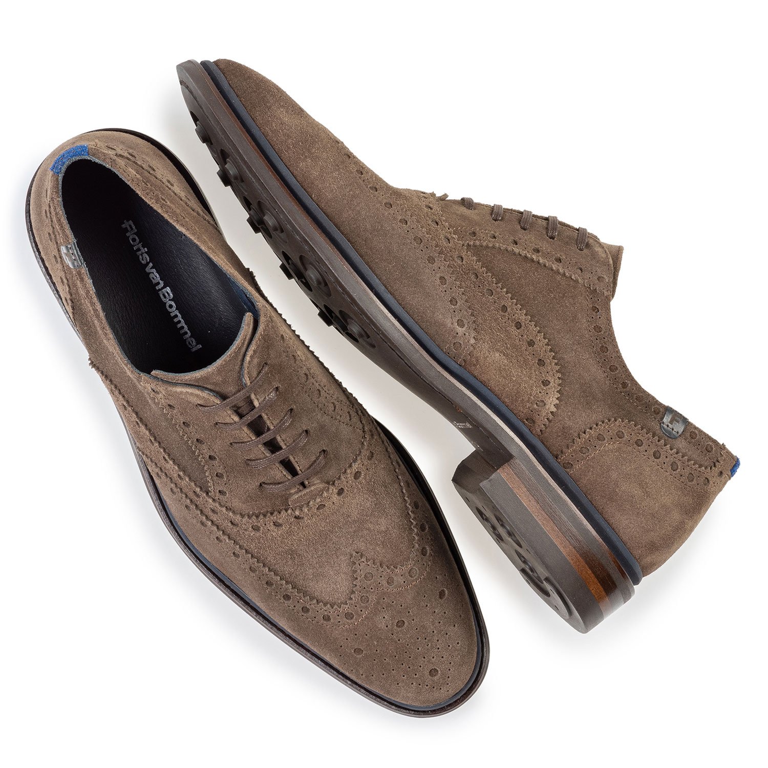 19172/03 - Brogue Wildleder dunkel taupe 19172/03 - Brogue Wildleder dunkel taupe