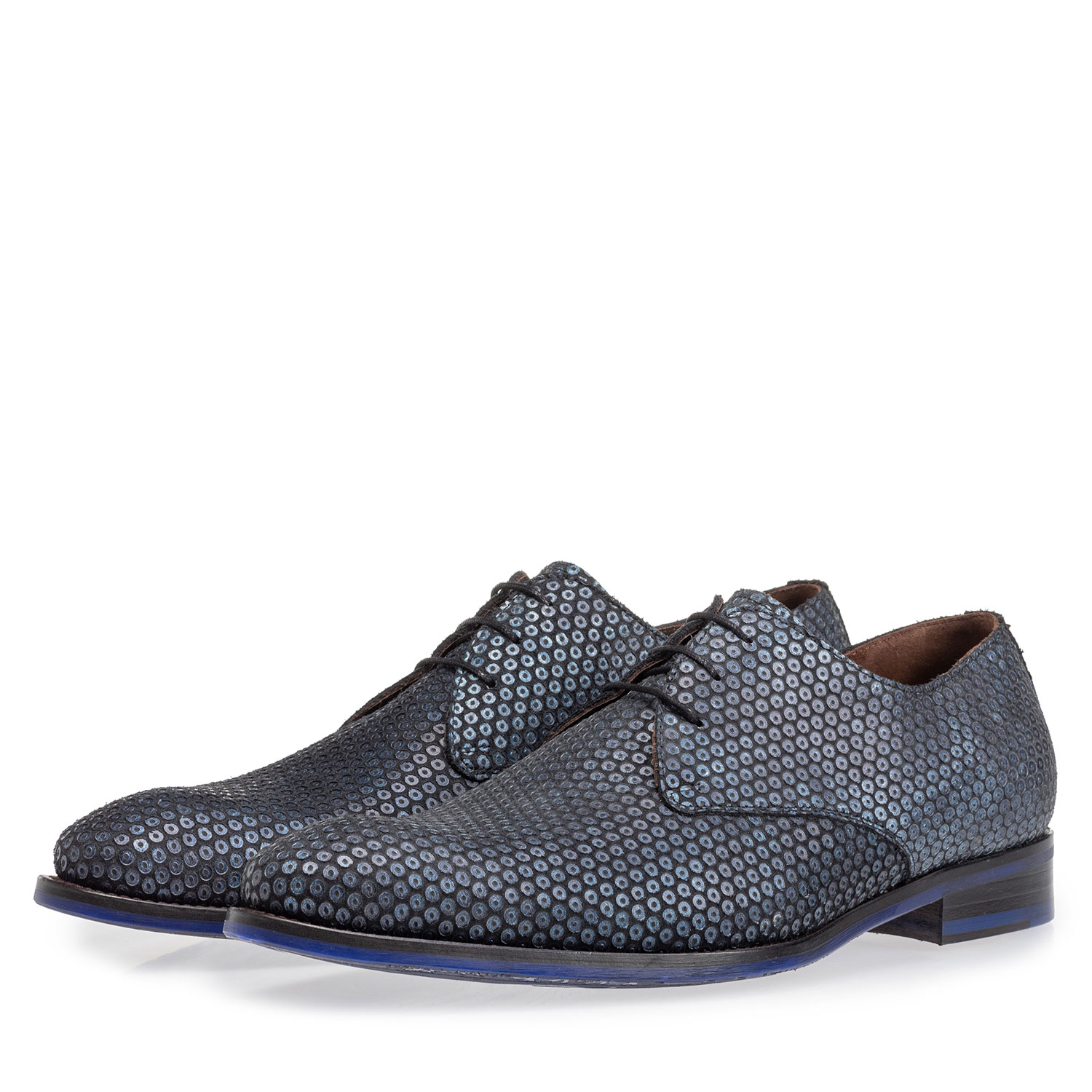 18165/01 - Lace shoe dark blue with print 18165/01 - Lace shoe dark blue with print